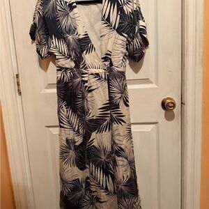 Equipment Tropical Silk Wrap Maxi Dress
